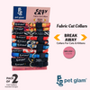 Pet Glam Cat Collars Pack Of 2 -Breakaway Collar for Cats & Kittens (Assorted Designs)