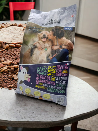 Hopping Tails Premium Baked Dry Dog Food for Adult Dogs | 3.5 KGs