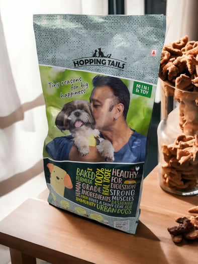 Hopping Tails Baked Dry Dog Food for Mini & Toys Dogs | 3.5 KGs