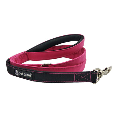 Pet Glam-Dog Leash Black Pink for Small Medium Large Dog Leash