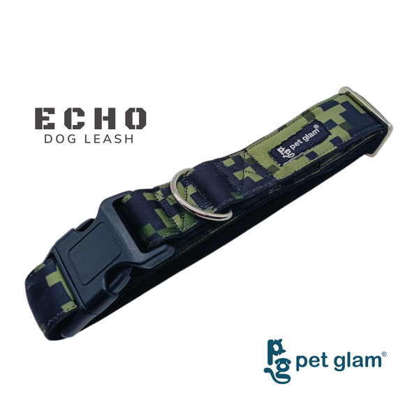 Pet Glam-ECHO Padded Dog Collar for Labs GSD Big Dogs